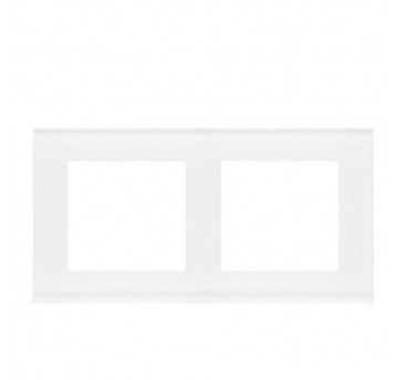 Simon55 Ramka 2-krotna Nature Szkło mrożone czarne