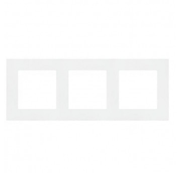 Simon55 Ramka 3-krotna LINE Biały mat TR3/111