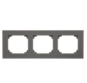 Simon55 Ramka 3-krotna LINE Grafit mat TR3/116