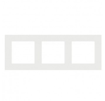 Simon55 Ramka 3-krotna LINE Jasnoszary mat TR3/114
