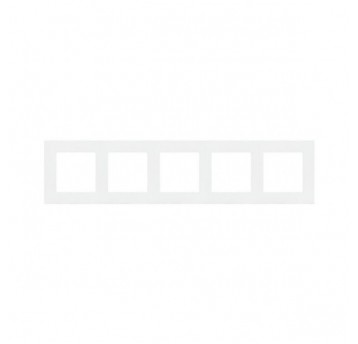 Simon55 Ramka 5-krotna LINE Czarny mat