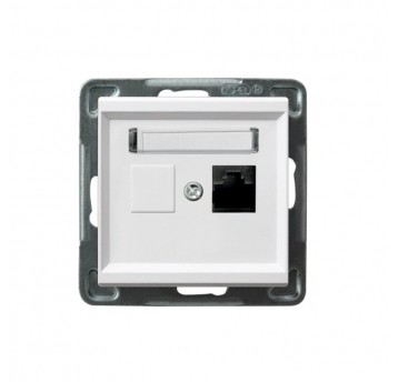 SONATA Gniazdo komputerowe poj. MMC biały mat