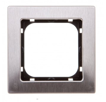 SONATA Ramka pojedyncza stal inox metal