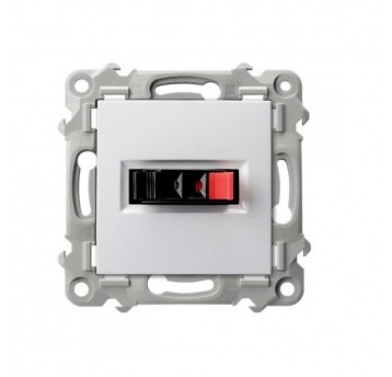 Szafir Gniazdo głośnikowe poj. GG-1Z/m/00 białe