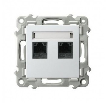 Szafir Gniazdo komputerowe GPK-2Z/K/m/00 pod.białe