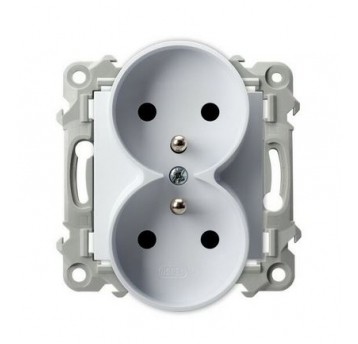 Szafir Gniazdo podwój,z uz. GP-2ZRZ/m/00 biały