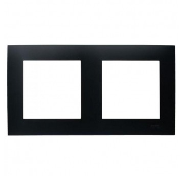 SZAFIR Ramka podwójna czarny metalik R-2Z/33