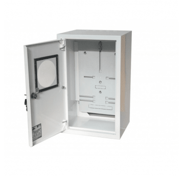 Szafka licznikowa podtynkowa 1x6 metalowa zamek