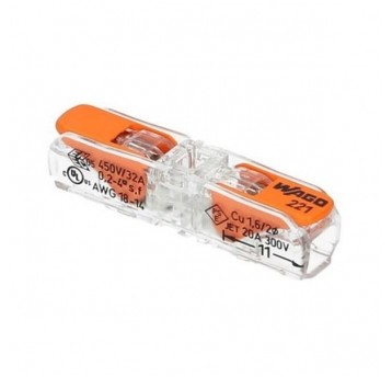 Szybkozłączka przelotowa 2x4mm2 221-2411