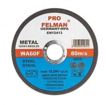 Tarcza do metalu 125x1.0 mm FELMAN