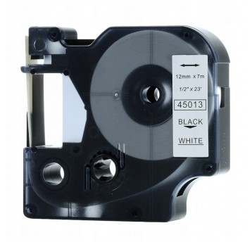 Taśma do drukarki D1 - 12mm x 7m biały zamiennik