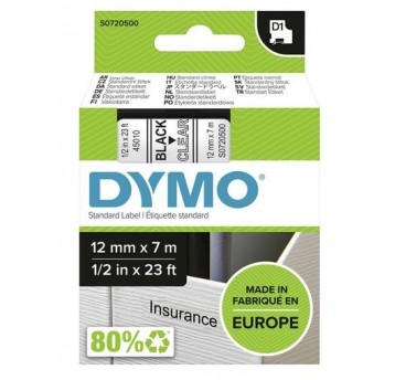 Taśma drukarki DYMO D1 - 19mm x 7m czarny/czerwony