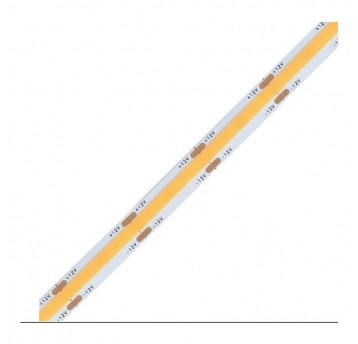 Taśma LED COB 12V 320LED 8W/m biała ciepła 5m IP20