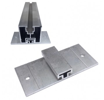 Uchwyt ALU szyny - blacha trapezowa obornicka