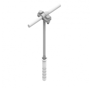 Uchwyt na drut AN-43/OG/ wkręcany L=210mm fi 12