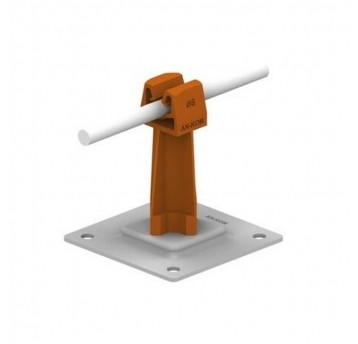 Uchwyt na płycie stal.H=7cm Z-zatrz. AN-11P/OG/-N