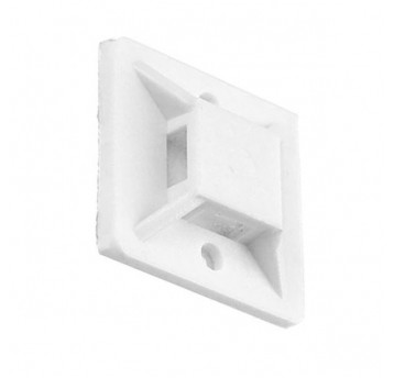 Uchwyt opaski 30x30 samoprzylepny biały 10szt.