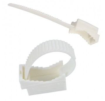 Uchwyt paskowy przewodu UP-30 biały (100szt)