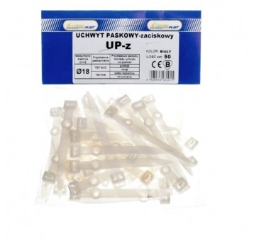 Uchwyt paskowy przewodu UPZ-18 /50szt./ biały