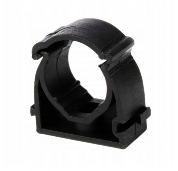 Uchwyt zamykany UZ-20 UVdo montażu rur 20mm czarny