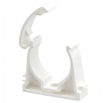 Uchwyt zamykany UZ-37 do montażu rur 37mm biały