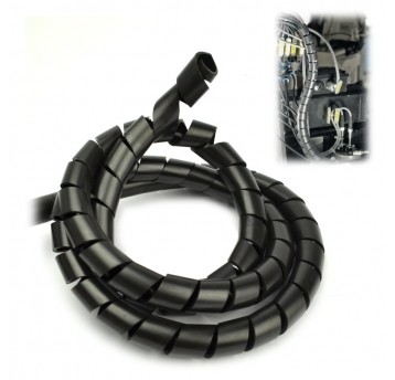 Wężyk spiralny ochronny WSN15/S czarny (10mb)