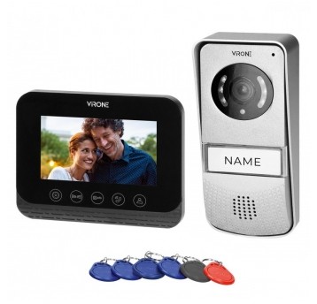 Wideodomofon bezsł. kolor 4,3" RFID ENIF VRONE
