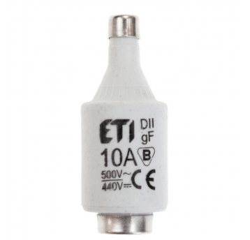 Wkładka DII 10A gF 500V szybka topikowa
