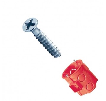 Wkręt osprzętowy do puszek dł. 25mm W25 - 100szt.