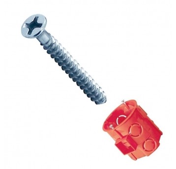 Wkręt osprzętowy do puszek dł.40mm W40 - 50szt.