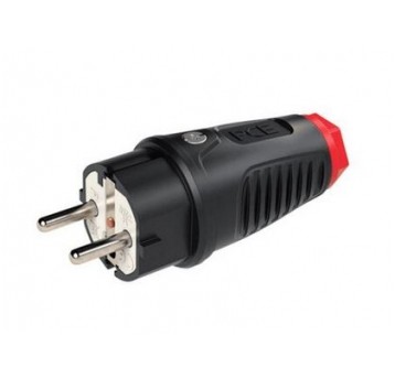 Wtyczka gumowa przen. UNI SCHUKO 16A 250V IP54 PCE