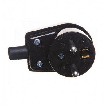 Wtyczka kątowa WB-6 2P+Z 16A czarna