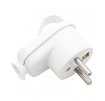 Wtyczka kątowa WT-16Z/B z uziemieniem 16A biała