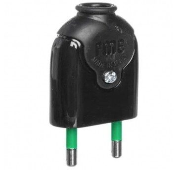 Wtyczka płaska czarna