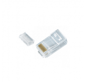 Wtyk RJ45 na "gruby" drut STP 23AWG do zaciskarki