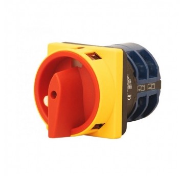 Wyłącznik 16A 0/1 3P tablicowy zamykany żół-czer.