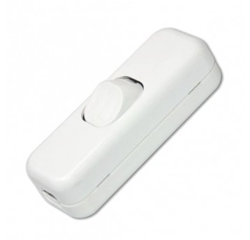 Wyłącznik kołyskowy/suwakowy na kabel biały