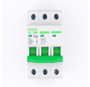 Wyłącznik nadprądowy GACIA C16A 3P 6kA 16A