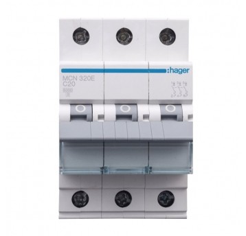 Wyłącznik nadprądowy Hager C20A 3P 6kA AC