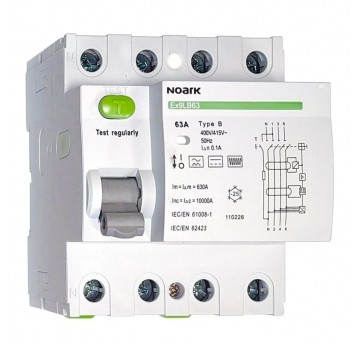 Wyłącznik różnicowy typ B RCD 63A 100mA 4P NOARK