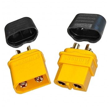 XT60 kpl złącze wtyk + gniazdo z osłoną AMASS