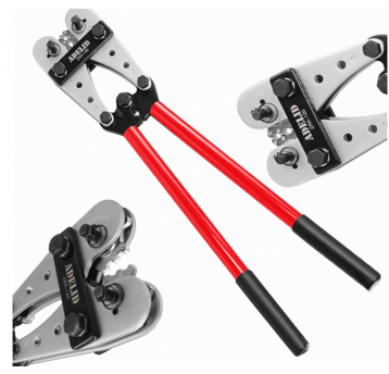 Zaciskarka praska do kabli tulejek końcówek 10-120