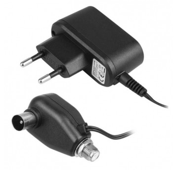 Zasilacz 12V 100mA antenowy elektr.z gniazdem F HQ