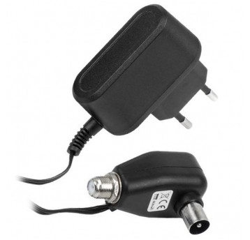 Zasilacz 12V DC 300mA HQ antenowy elektr. z gn. F