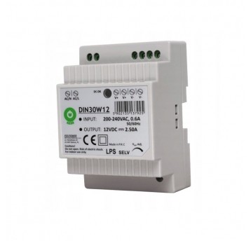 Zasilacz 12V DIN30W12 30W na szynę DIN reg