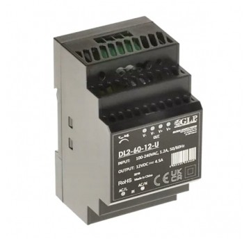 Zasilacz 12V DL2-60-12-U 4,5A 54W na szynę DIN reg