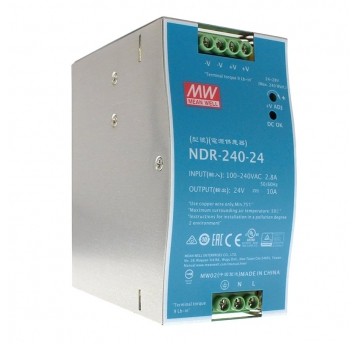 Zasilacz 24V DC NDR na szynę DIN 240W MEAN WELL