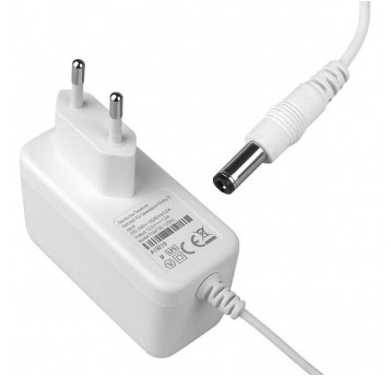 Zasilacz DC 12V 1A kab 1,5m biały ABS HQ