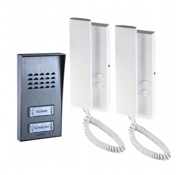 Zestaw Domofon 2-rodzinny ORNO ENIR MULTI biały