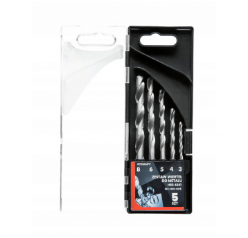 Zestaw wierteł do metalu HSS 4241 5szt.WZ-HSS-NOS